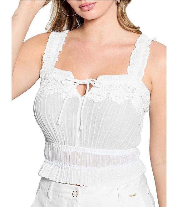 Guess Reya Gauze Sleeveless Top Product Image
