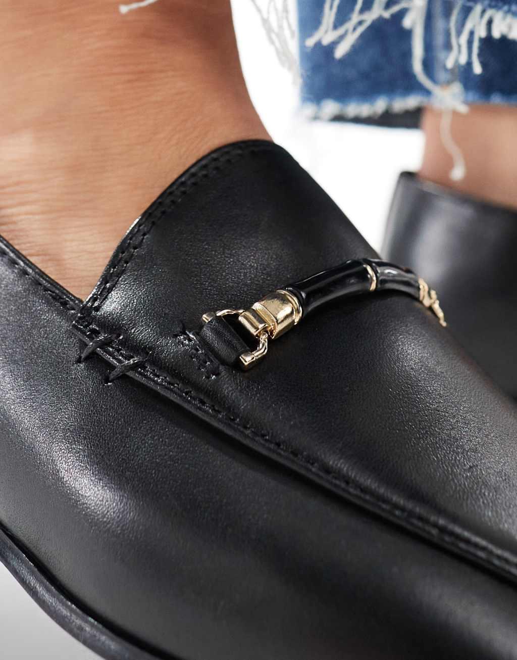 ALDO Francine loafers in black leather Product Image