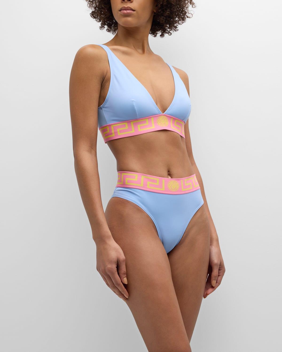 Womens Greca Triangle Bikini Top Product Image