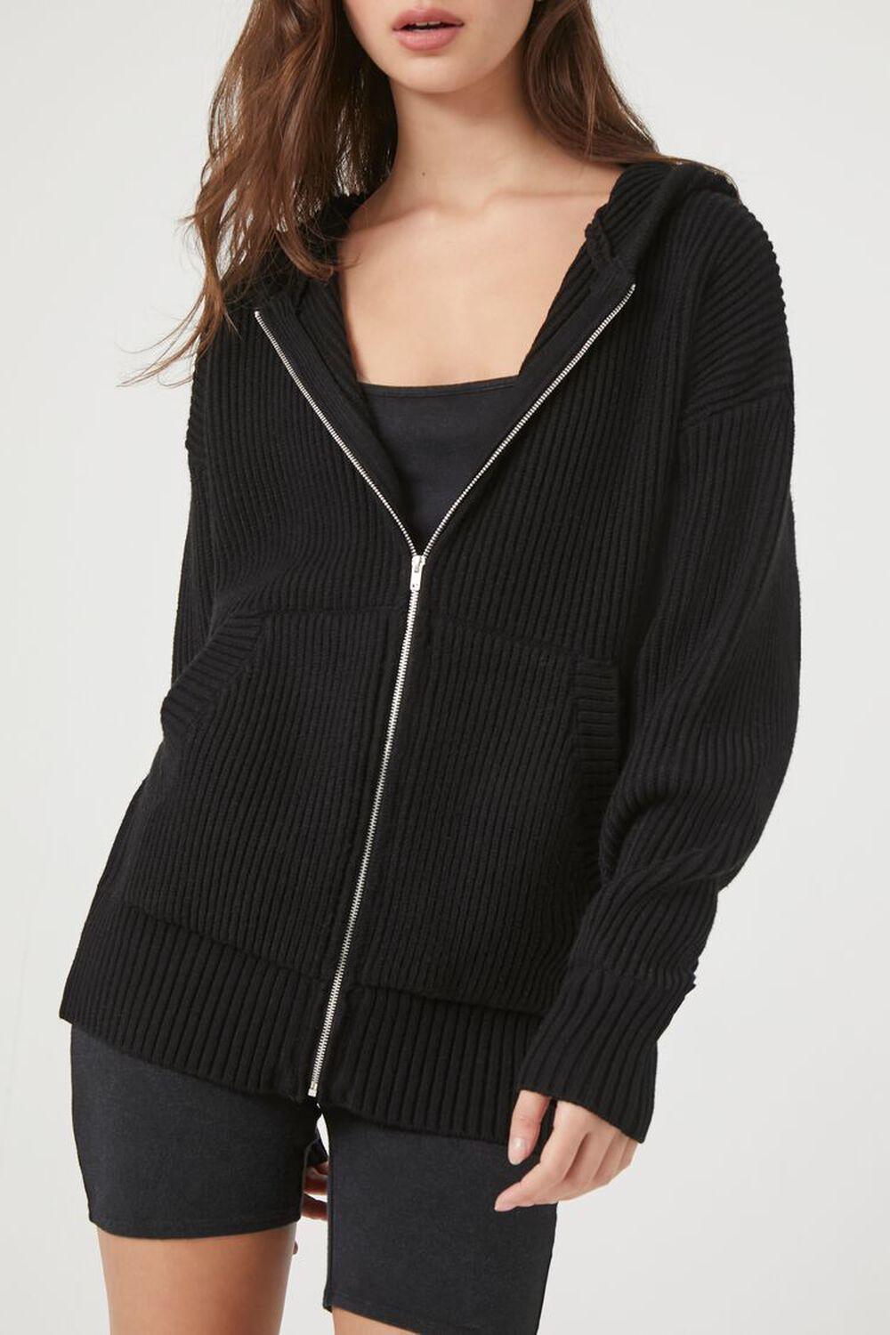 Hooded Zip-Up Sweater | Forever 21 Product Image