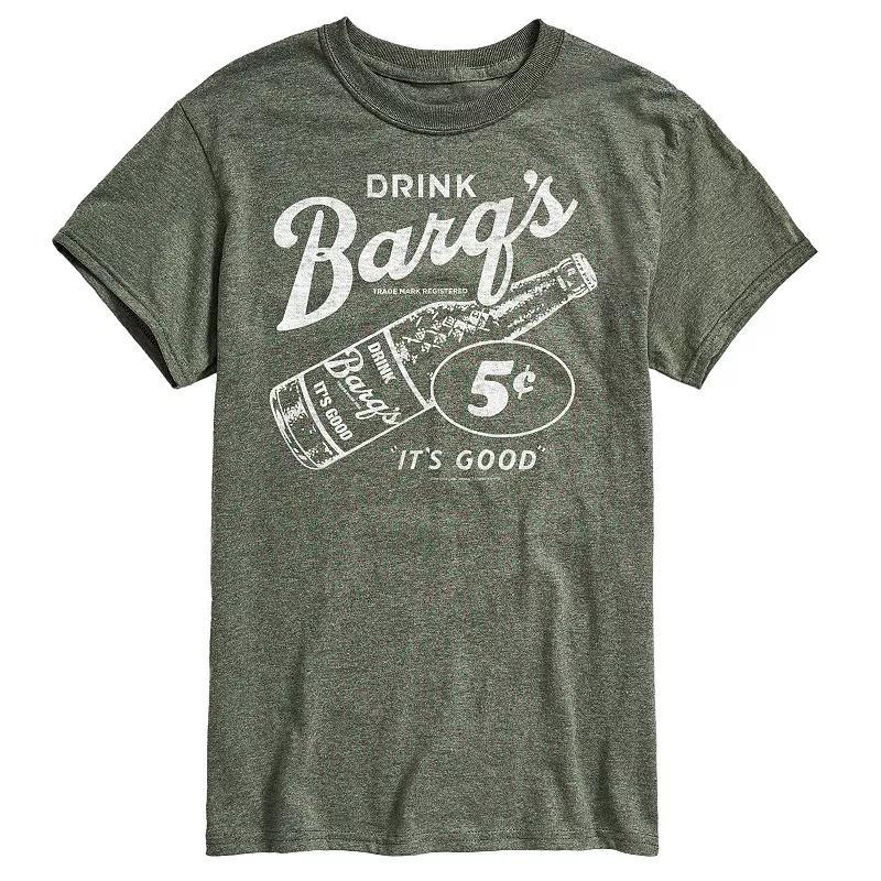 Men's Barq's Vintage Logo Graphic Tee, Size: Large, Red Product Image