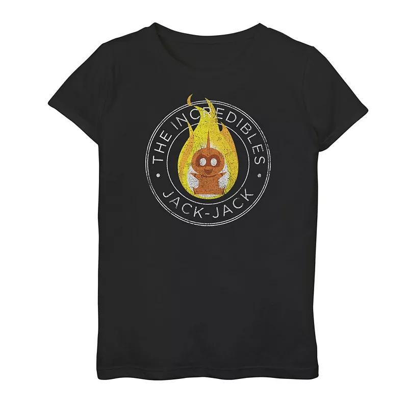 Disney / Pixar's The Incredibles 2 Jack Jack Girls 7-16 Emblem Graphic Tee, Girl's, Size: Large, Black Product Image