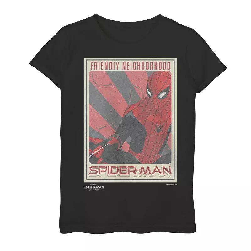 Girls 7-16 Marvel Spider-Man No Way Home Friendly Spider-Man Poster Graphic Tee, Girls Product Image