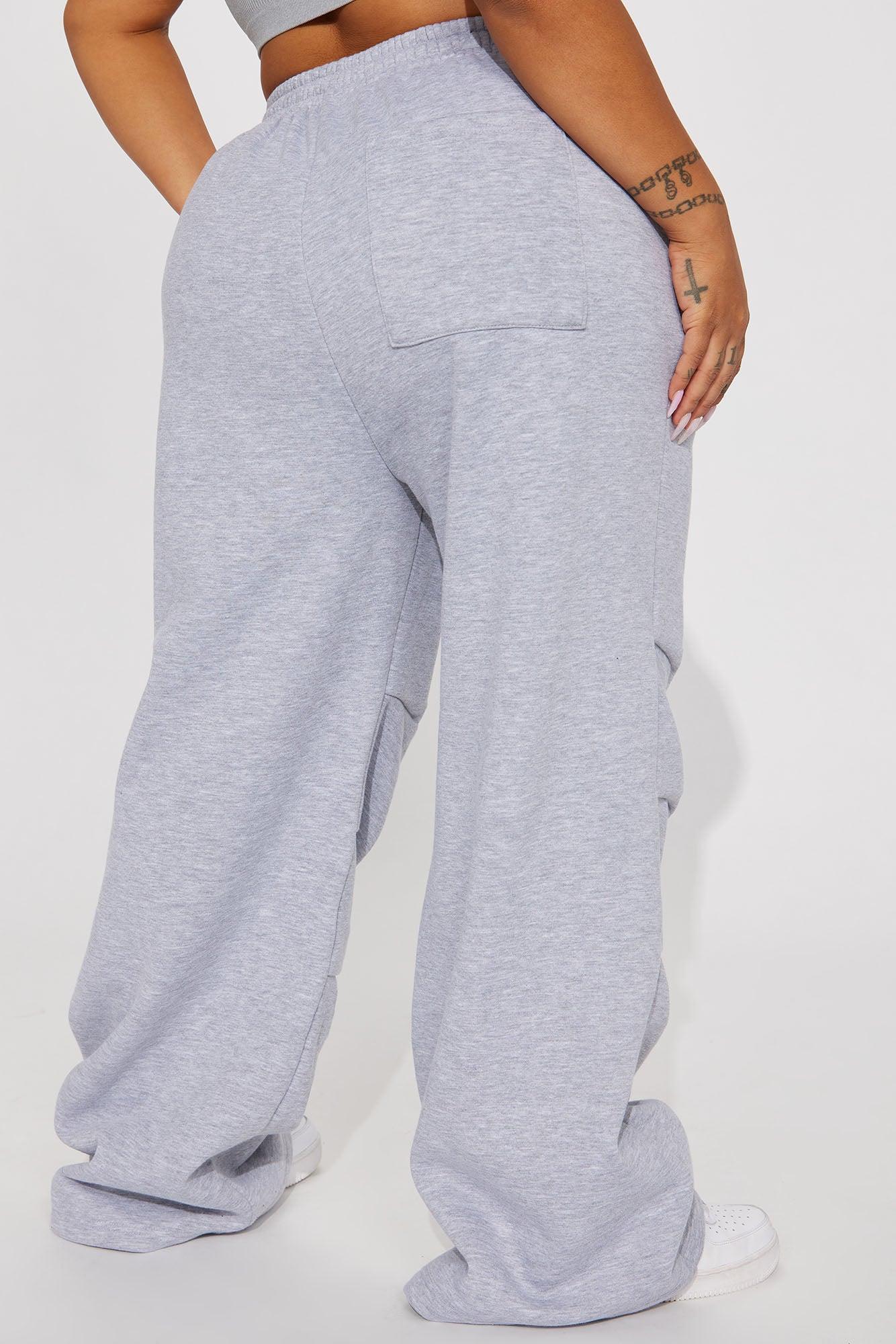 Want It All Ruched Lounge Pant - Heather Grey Product Image