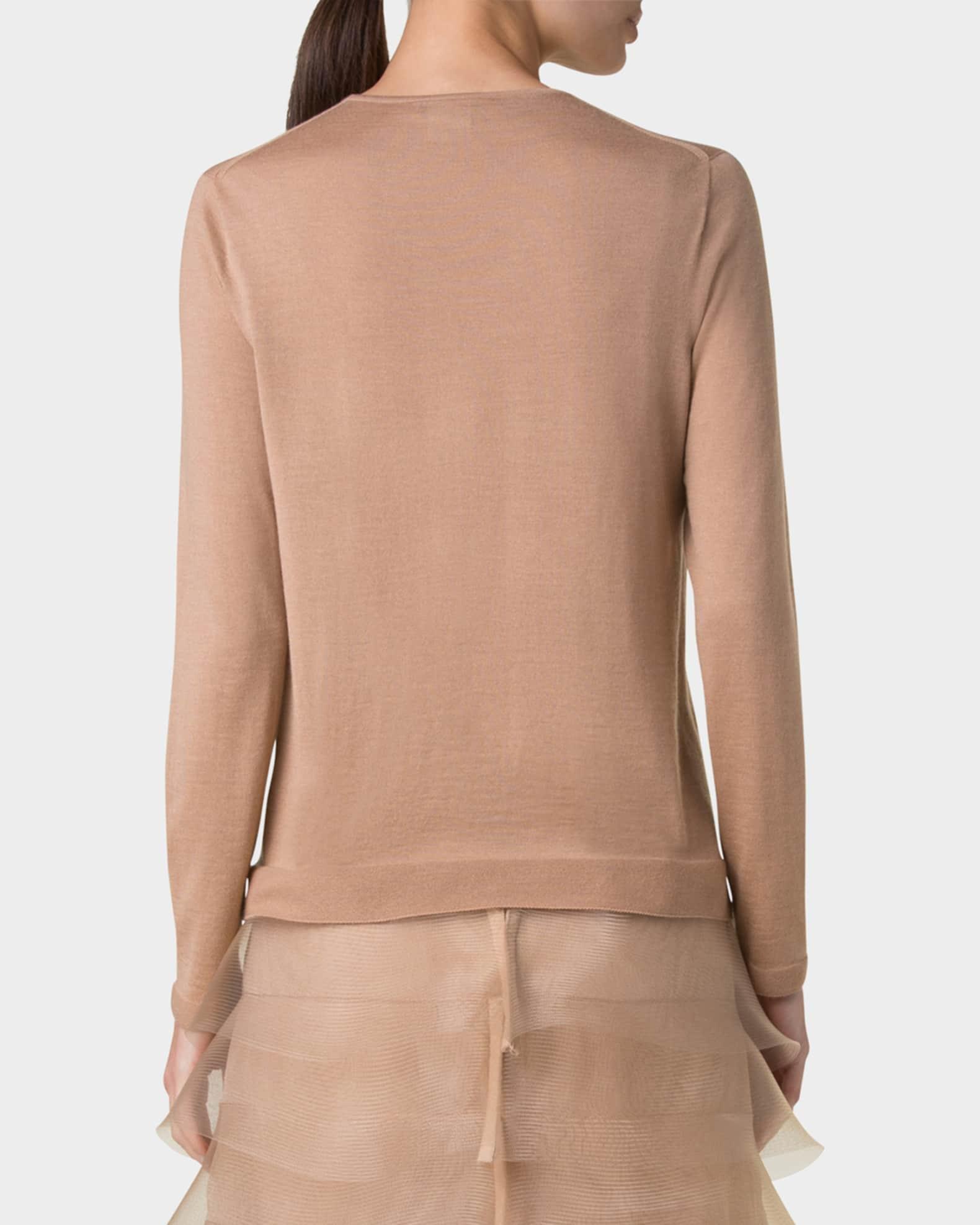 Seamless Cashmere-Silk Crewneck Sweater Product Image