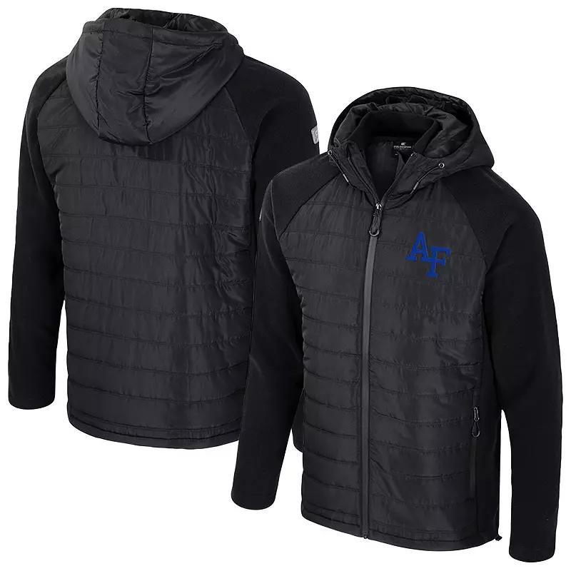 Men's Colosseum  Black Air Force Falcons Block The Sun Full-Zip Hooded Jacket, Size: XL, Afa Black Product Image