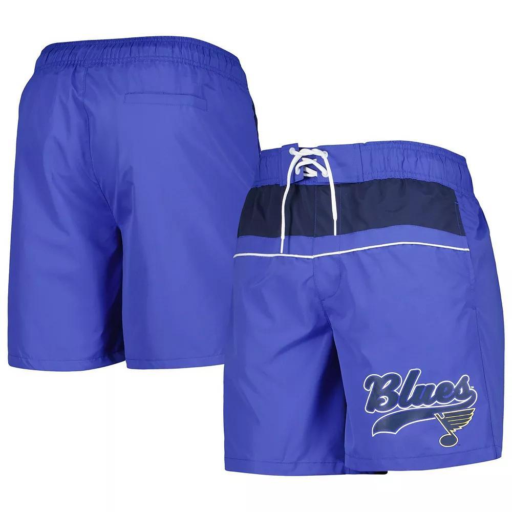 Men's Starter Blue St. Louis Blues Freestyle Volley Swim Shorts,  Product Image