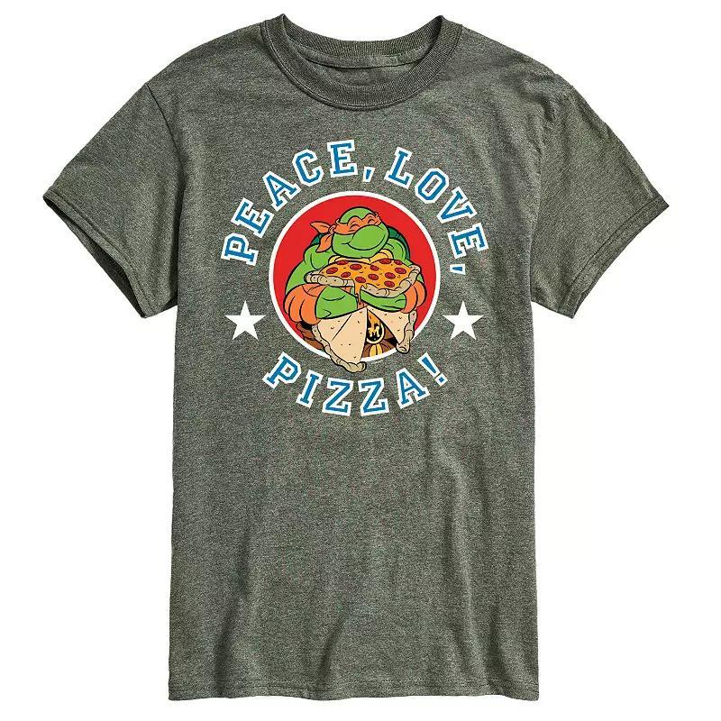 Men's Teenage Mutant Ninja Turtles Peace Love Graphic Tee, Size: Small, Purple Product Image