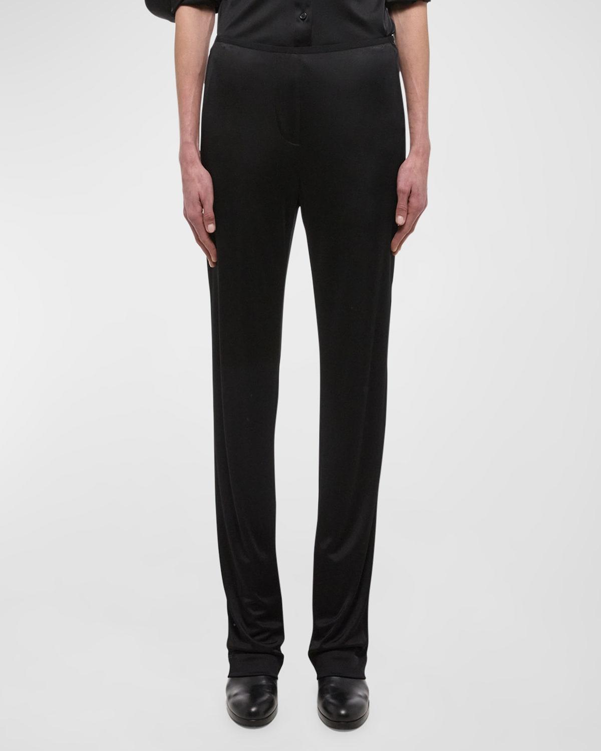 Straight-Leg Fluid Pull-On Pants Product Image