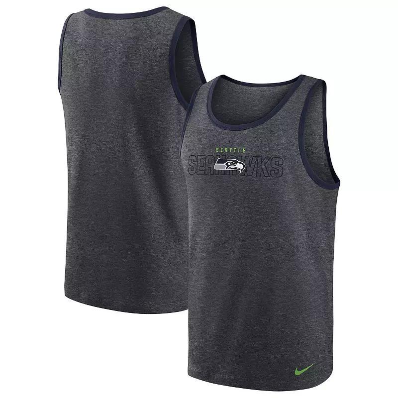 Men's Nike Heathered Charcoal Washington Commanders Tri-Blend Tank Top, Size: XL, Wft Charco Product Image