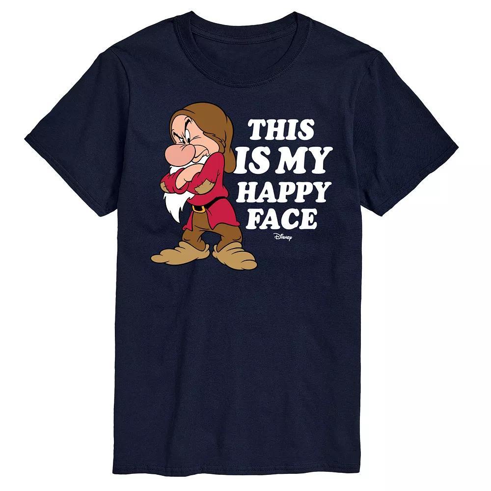 Disney Princess Big & Tall Grumpy Happy Face Graphic Tee, Men's,  Product Image