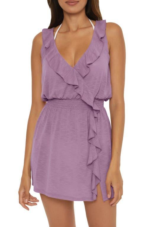 BECCA Breezy Basic Cascade Ruffle Dress (Mineral) Women's Swimwear Product Image