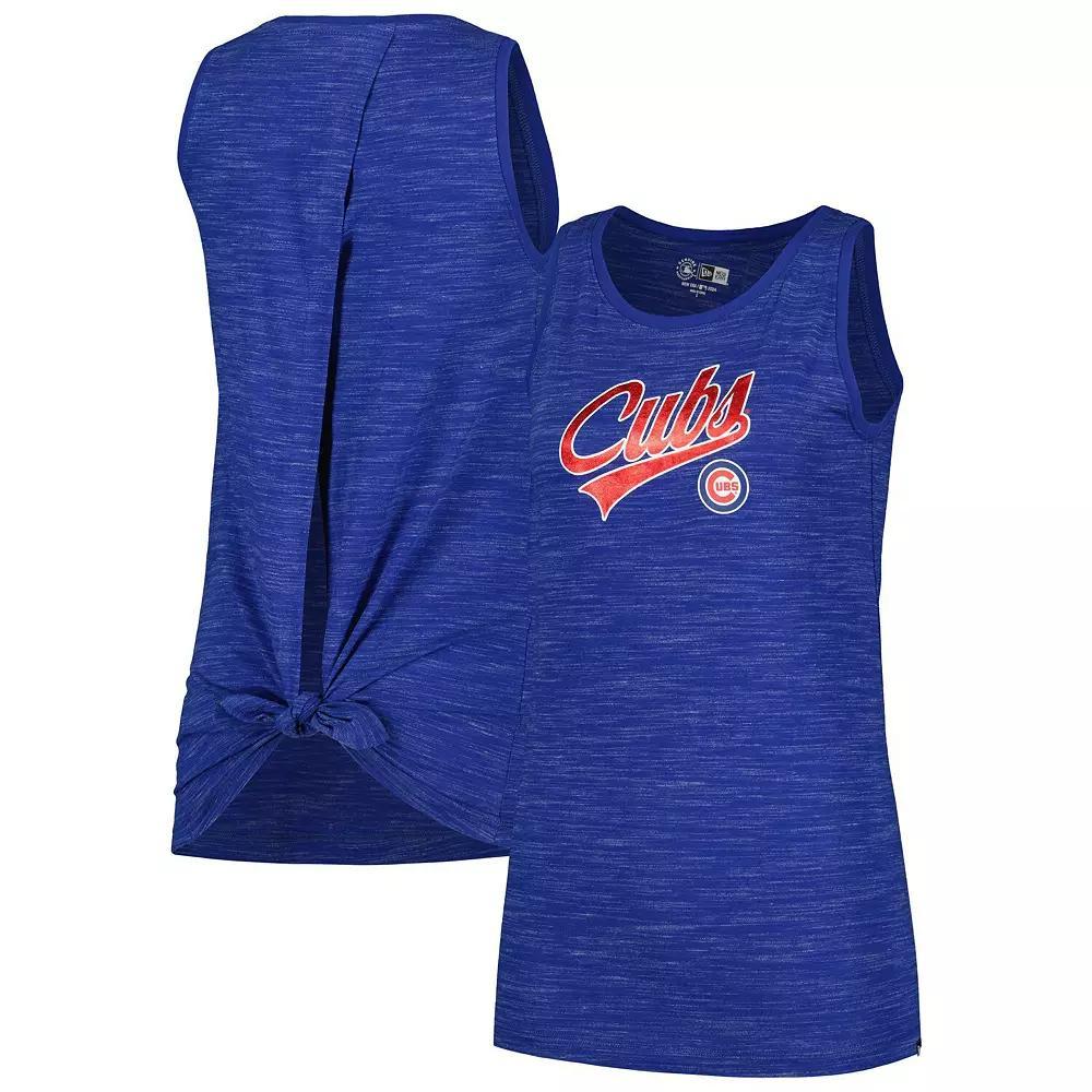 Women's New Era Royal Chicago Cubs Space-Dye Active Tank Top,  Product Image