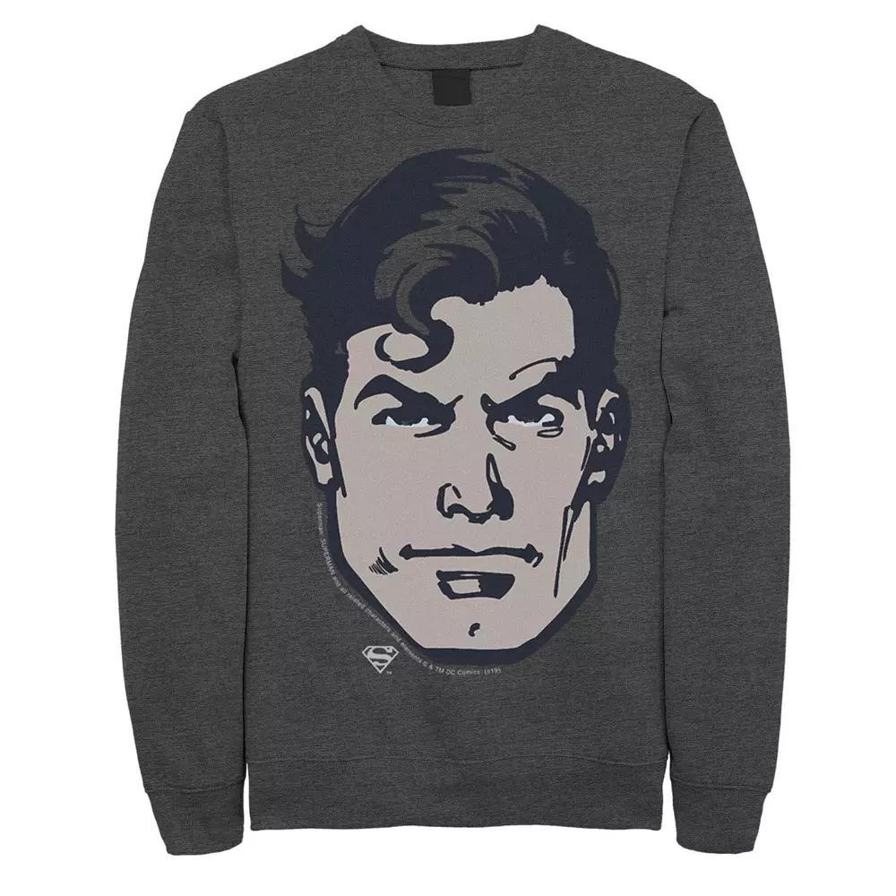 Men's DC Comics Superman Large Chest Portrait Graphic Fleece Pullover,  Product Image