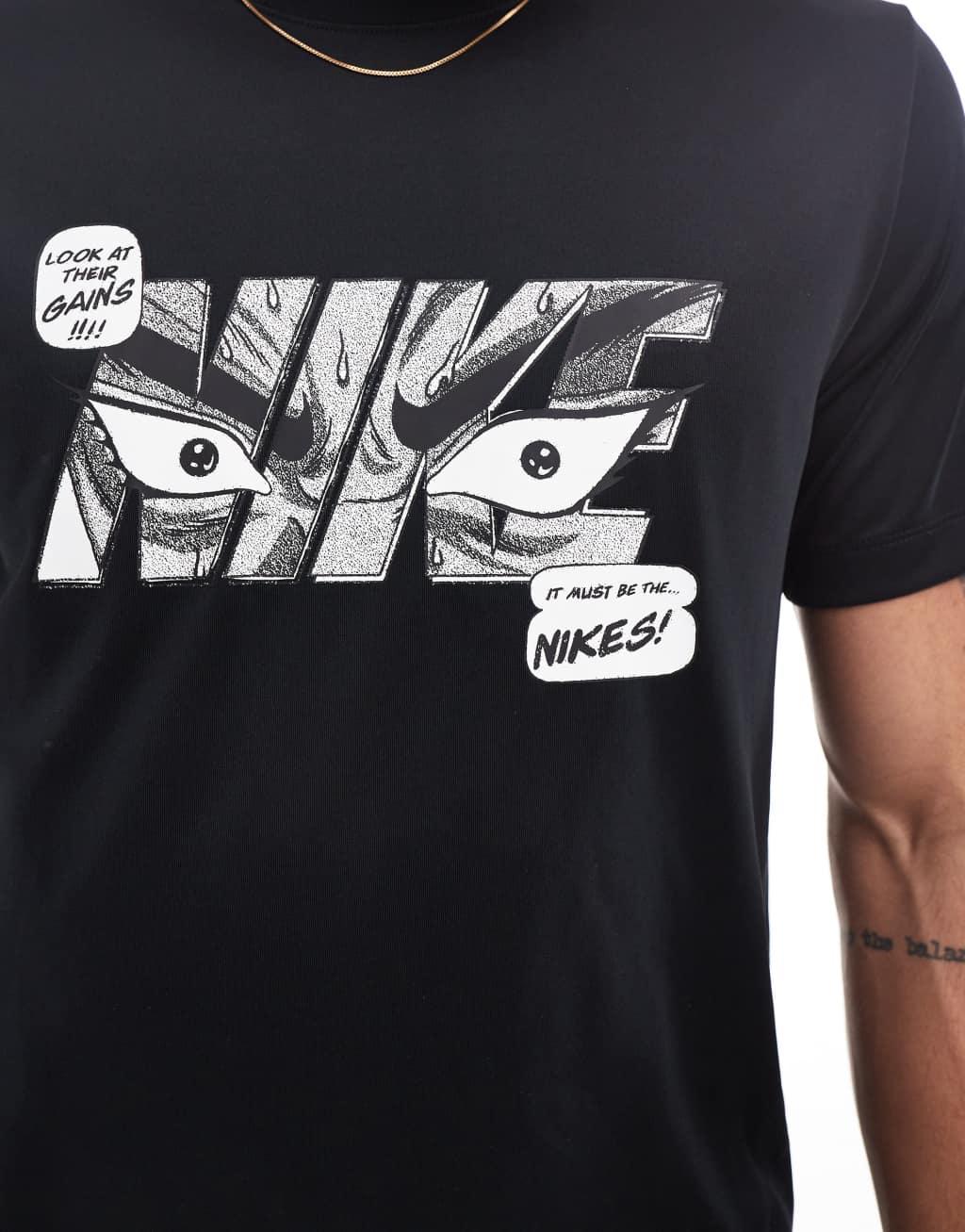 Nike Training IYKYK graphic T-shirt in black Product Image