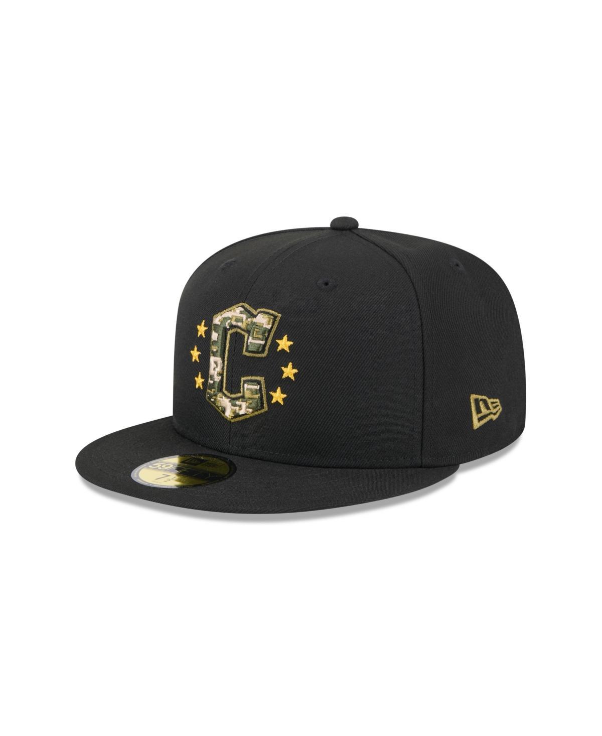 Mens New Era Black Cleveland Guardians 2024 Armed Forces Day On-Field 59FIFTY Fitted Hat Product Image