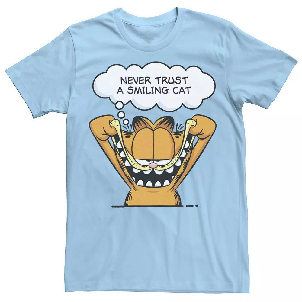 Men's Garfield Smiling Cat Comic Tee, Size: XXL, Light Blue Product Image