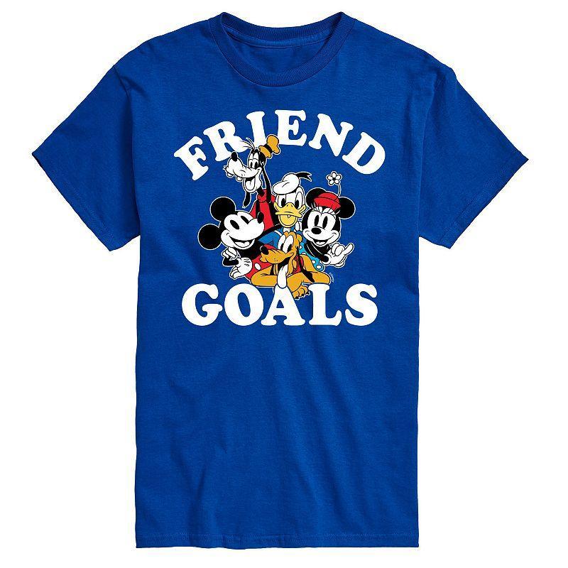 Disney's Mickey Mouse & Friends Big & Tall Friend Goals Graphic Tee, Men's, Size: XXL Tall, Blue Product Image