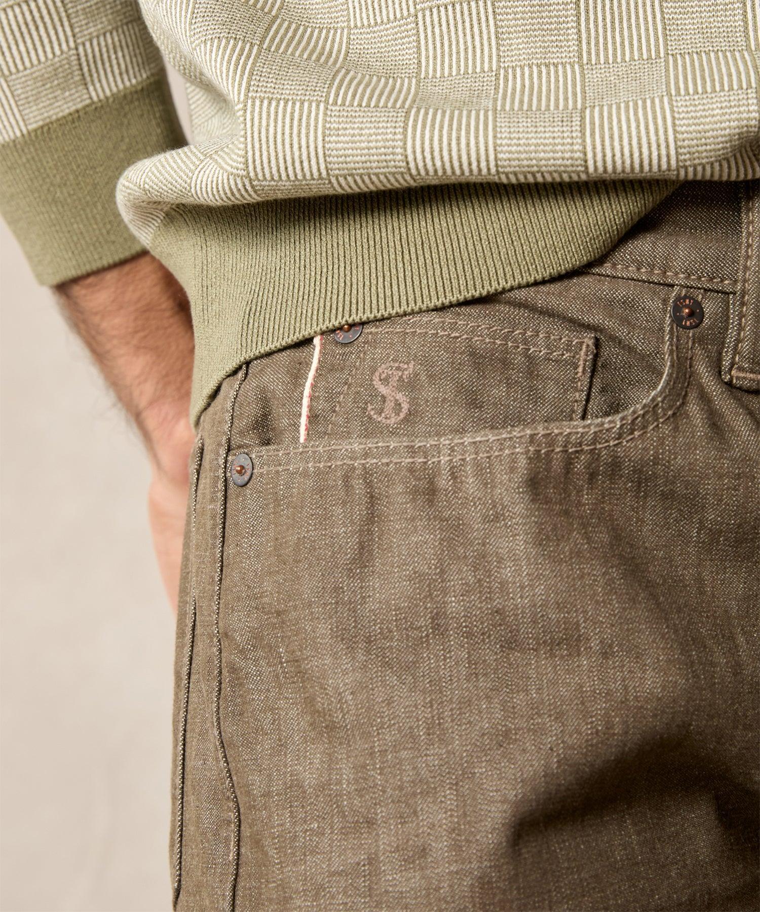 Slim Lightweight Japanese Selvedge Jean in Whiskey Product Image