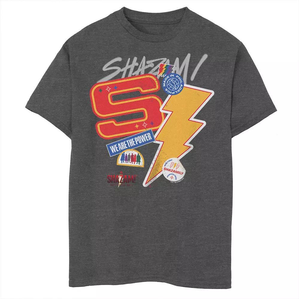Boys 8-20 Shazam Fury of The Gods We Are The Power Stamps Tee, Boy's,  Product Image