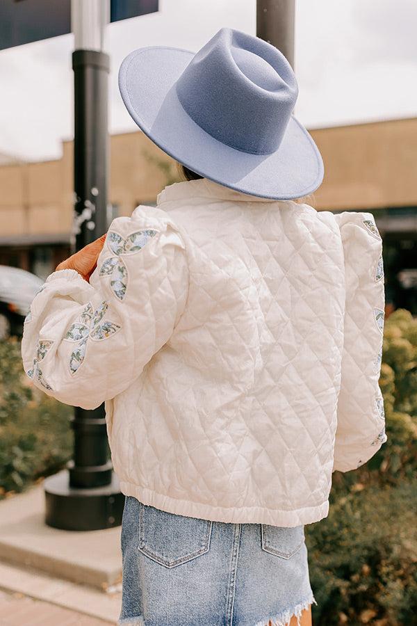 Statement Maker Quilted Jacket in Ivory Product Image