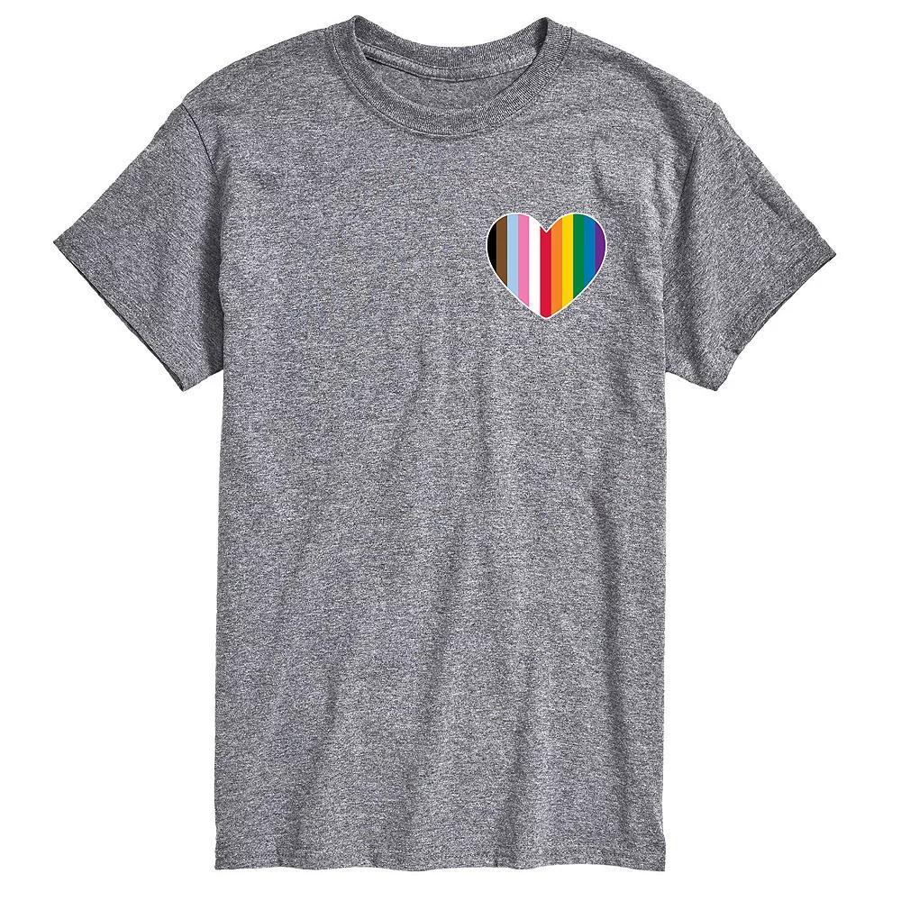 Big & Tall LGBTQ Flag Heart Graphic Tee, Men's,  Product Image