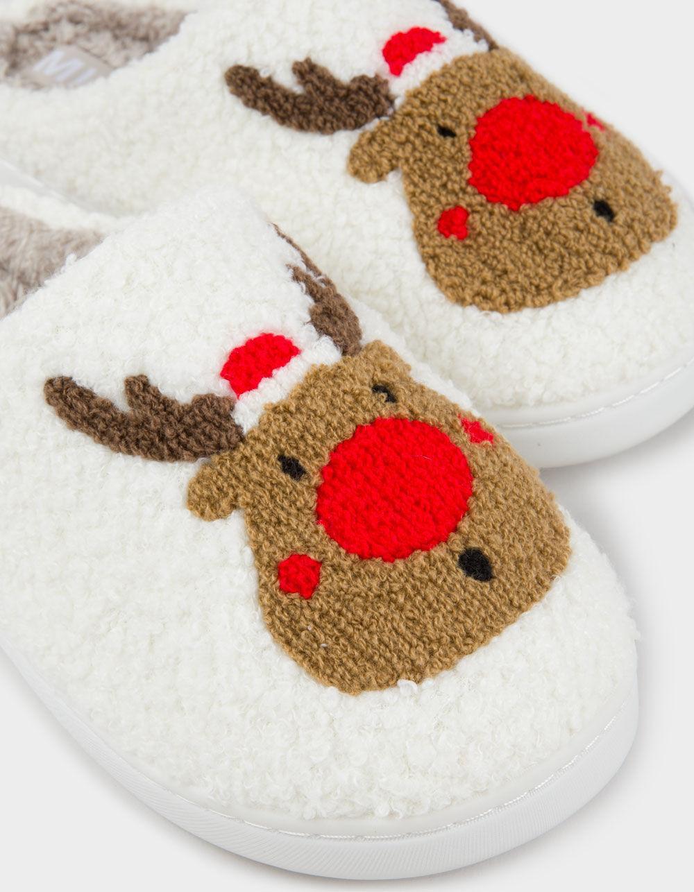 MIA Cozi Reindeer Womens Clog Slippers Product Image