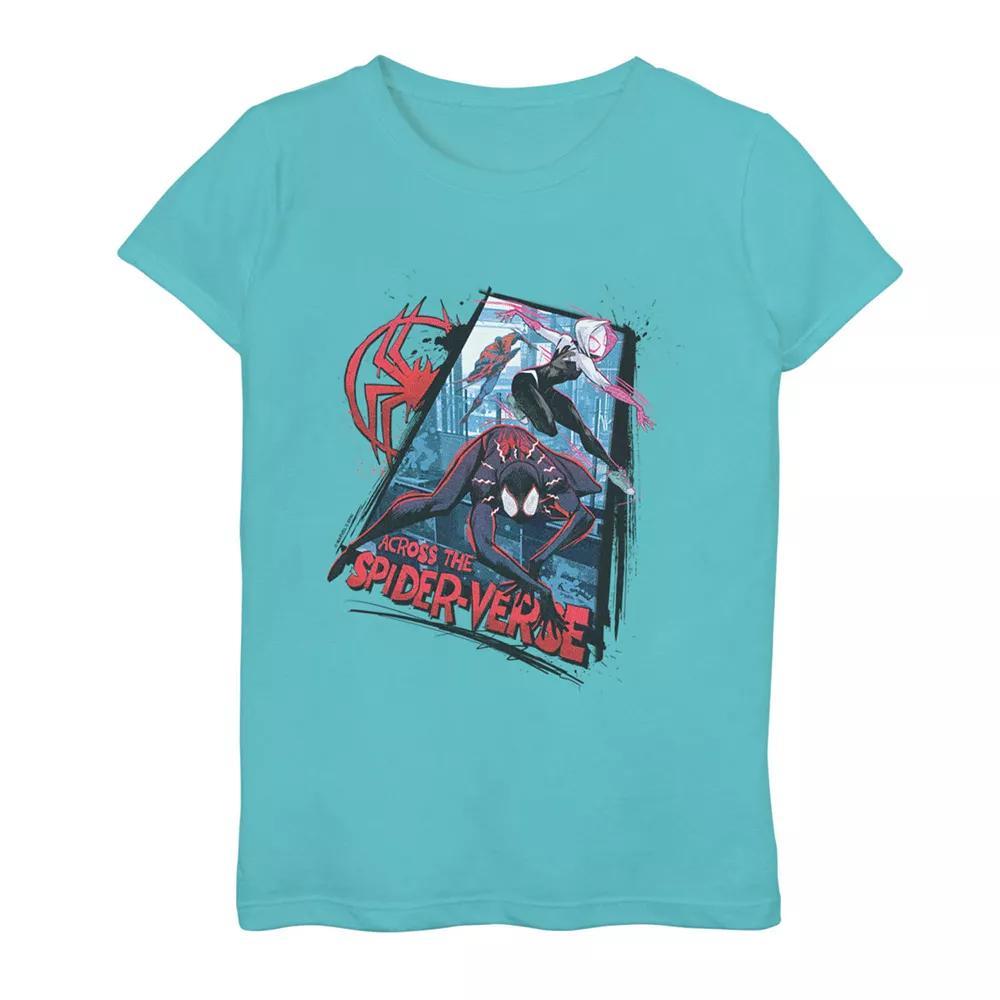 Girls 7-16 Marvel Spider-Man Across The Spider Verse Action Poster Graphic Tee, Girl's,  Product Image