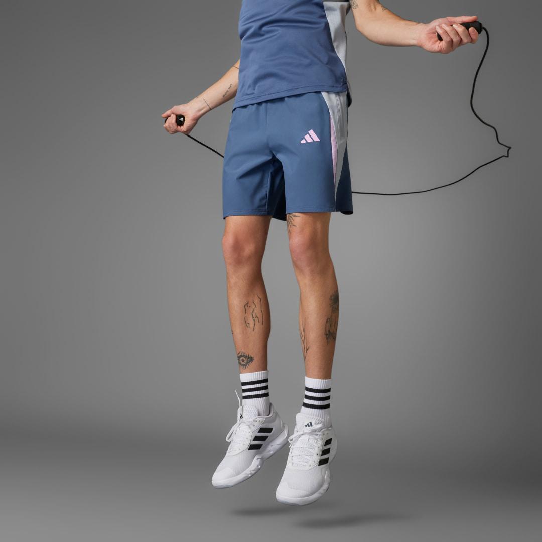 adidas Tech Apparel Colorblock Shorts Preloved Ink L 7 Mens Product Image