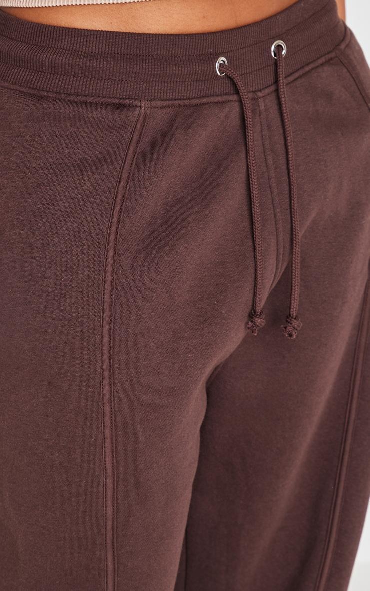 Shape Chocolate Binded High Waist Wide Leg Sweatpants Product Image