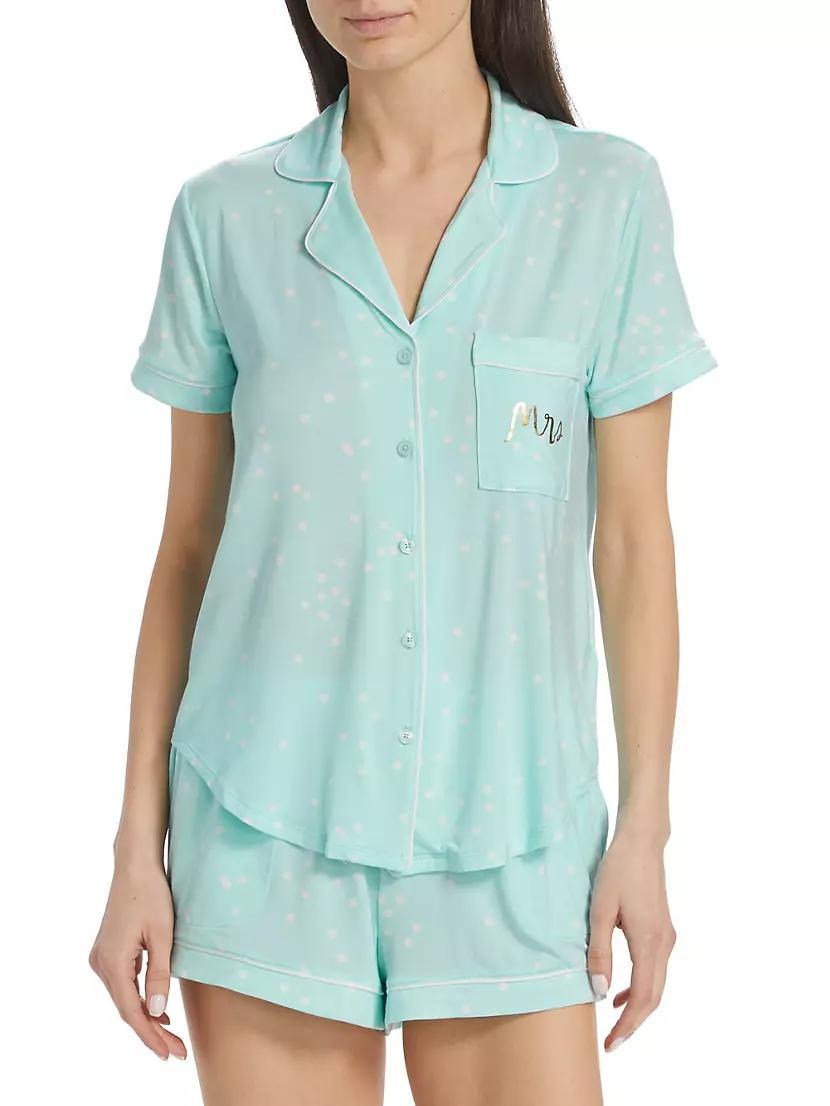 Two-Piece Polka Dot Mrs. Pajama Set Product Image