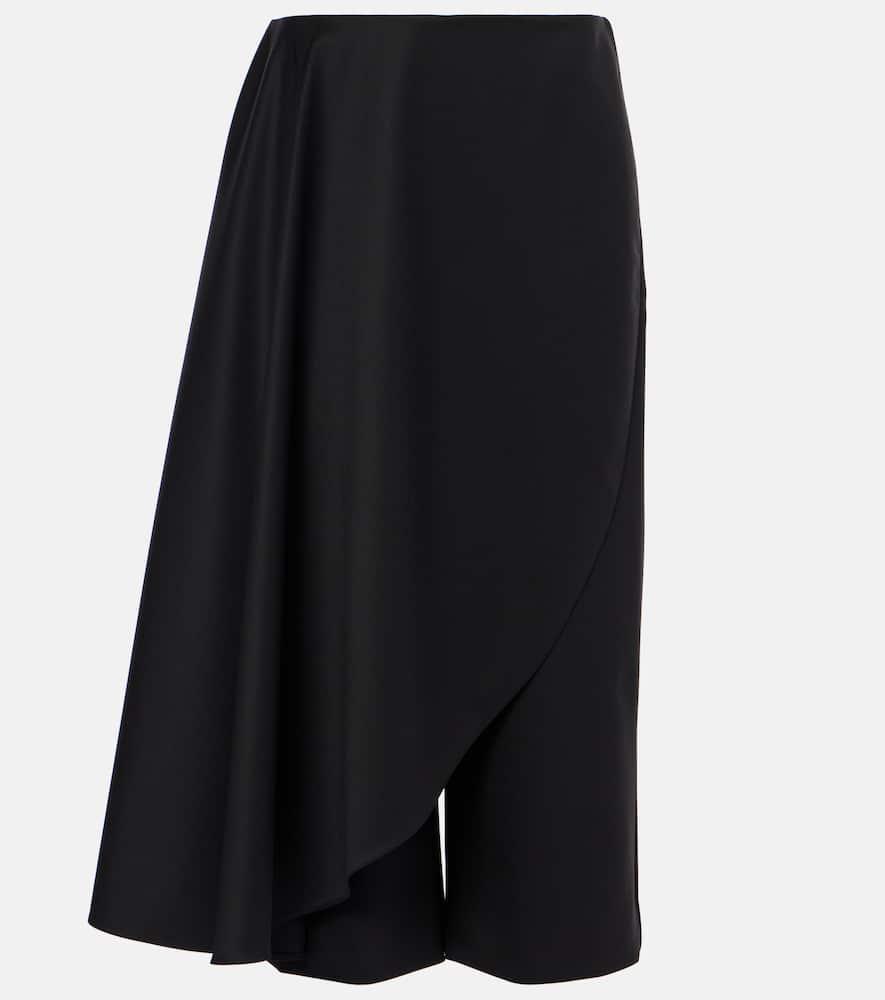 ALAÏA Wool Skirt Pants In Black Product Image