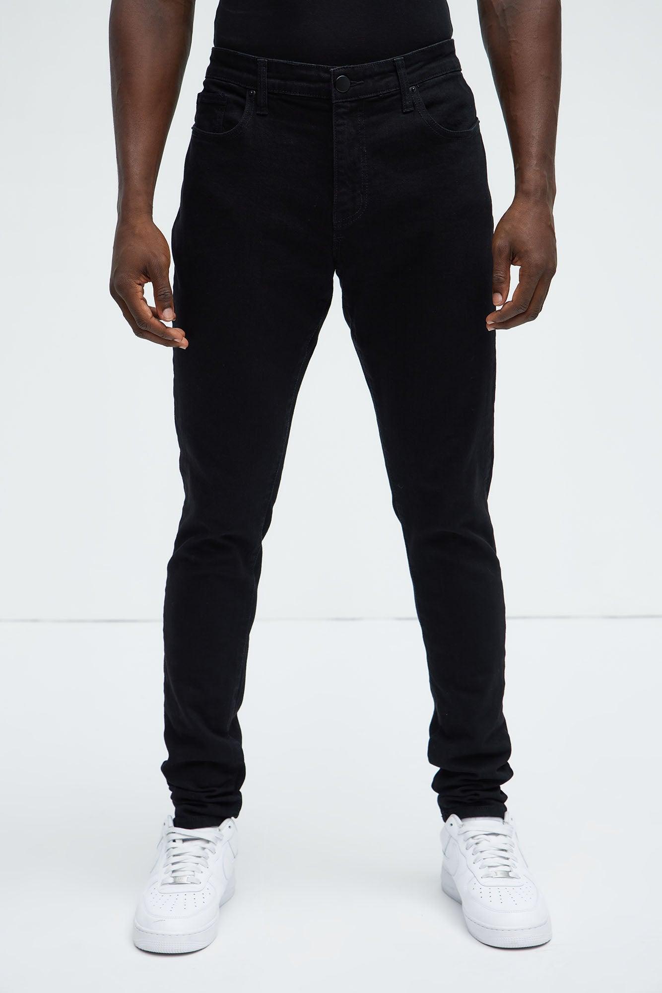 Cornell Stacked Skinny Jeans - Black Product Image