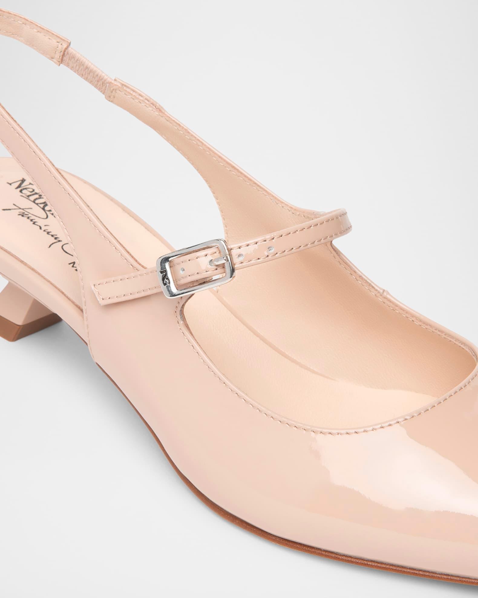 Patent Mary Jane Slingback Pumps Product Image