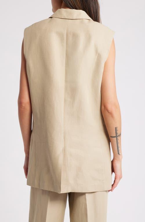 RAG & BONE Beige Odessa Vest In Brown Product Image