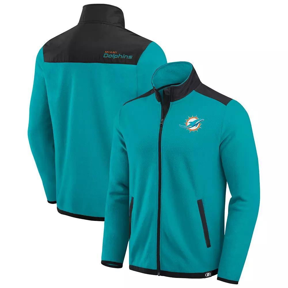 Men's Darius Rucker Collection by Fanatics Black Carolina Panthers Color Block Polar Fleece Full-Zip Jacket,  Product Image