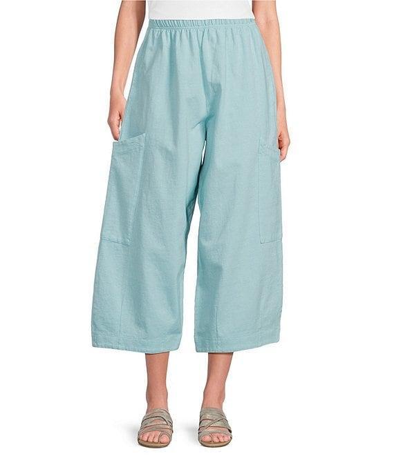 Bryn Walker Pasha Cotton Jersey Elastic Waist Cropped Pant Product Image