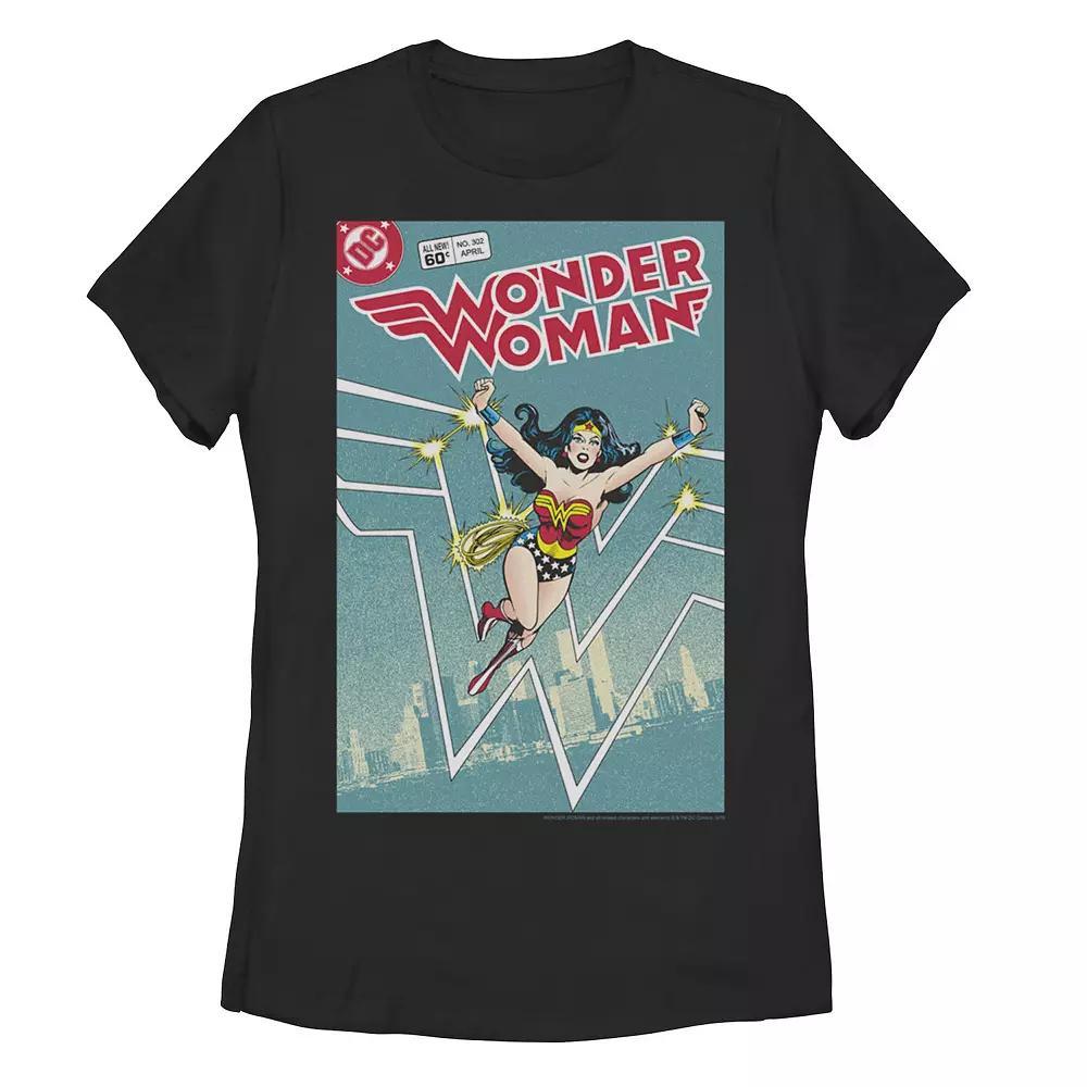 Juniors' DC Comics Wonder Woman Retro Graphic Tee, Girl's, Size: XXL, Black Product Image