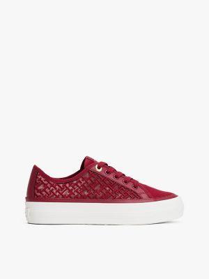 Embroidered TH Monogram Mesh Sneaker Product Image