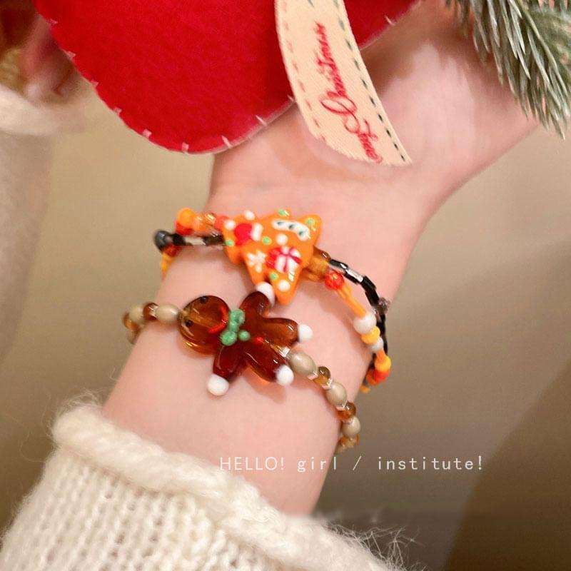 Christmas Beaded Bracelet Product Image