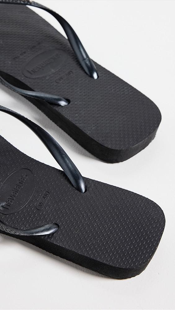 Havaianas Slim Square Pop Up Logo Flip Flops | Shopbop Product Image