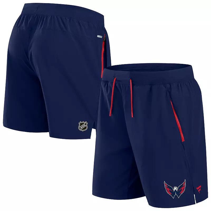 Men's Fanatics  Navy Washington Capitals Authentic Pro Rink Performance Shorts, Size: Small, Blue Product Image