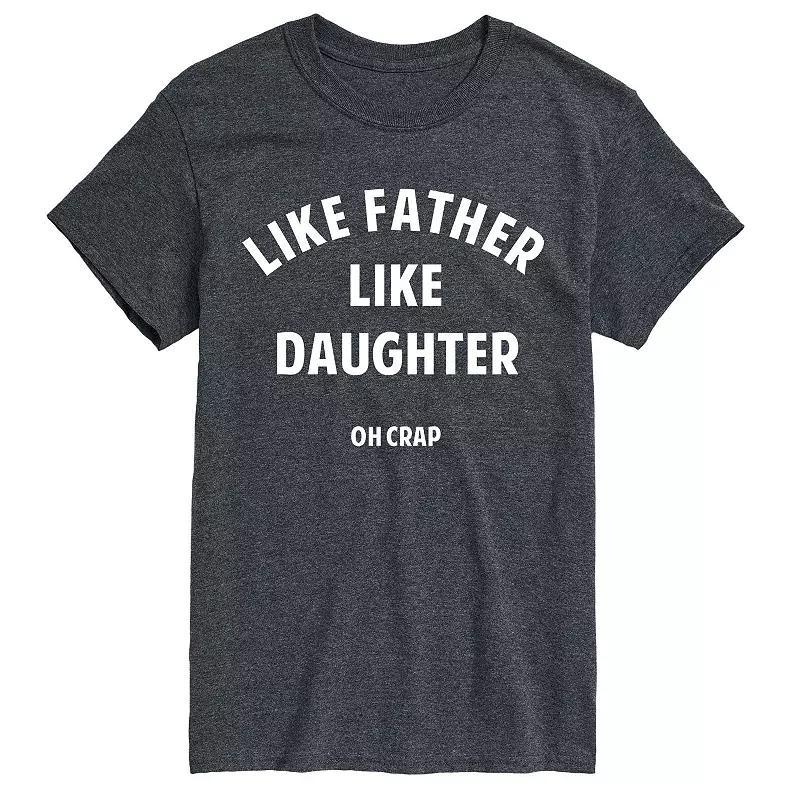 Big & Tall Father Like Daughter Tee, Men's, Size: XL Tall, Gray Product Image