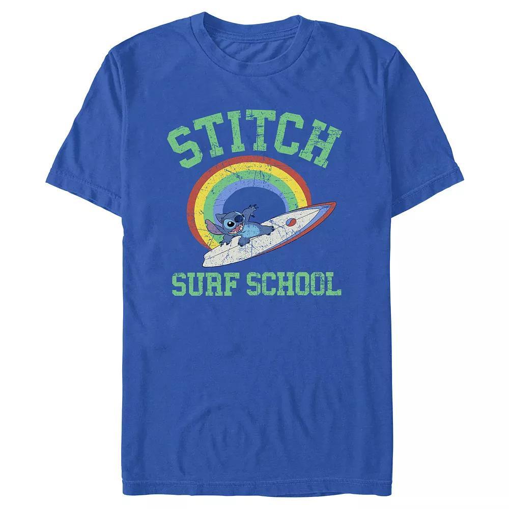 Disney's Lilo & Stitch Surf School Men's Graphic Tee, Size: Small, Royal Product Image