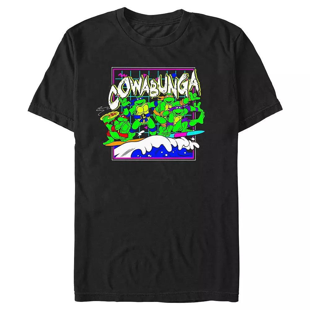 Men's Teenage Mutant Ninja Turtles Crazy Surfers Graphic Tee, Size: XS, Black Product Image