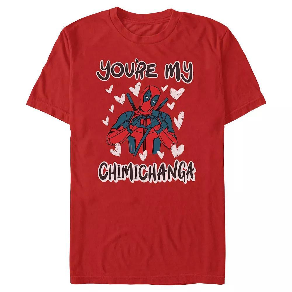 Men's Marvel Deadpool You're My Chimichanga Graphic Tee, Size: Small, Red Product Image
