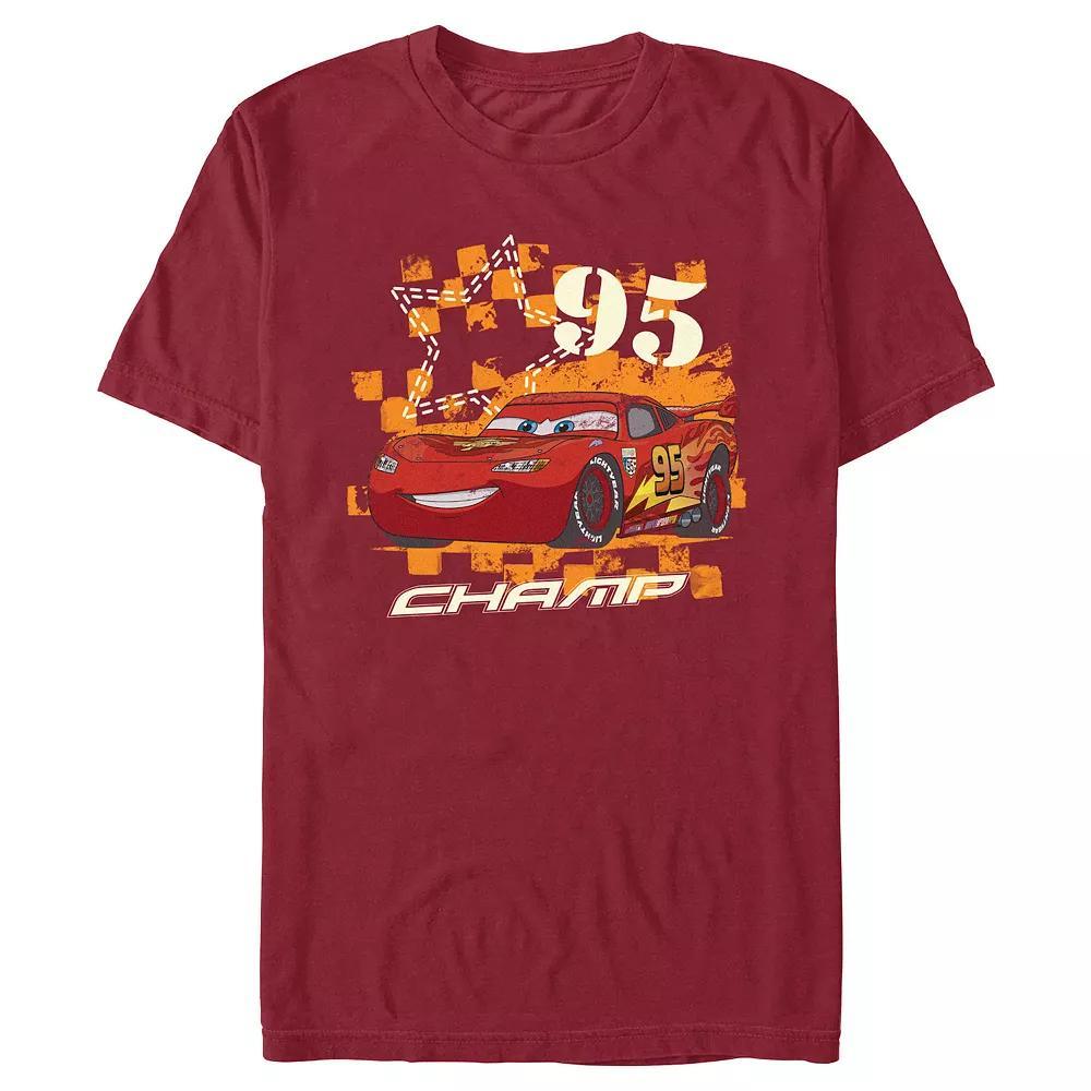 Disney / Pixar's Cars Lightning McQueen Champ Men's Graphic Tee,  Product Image