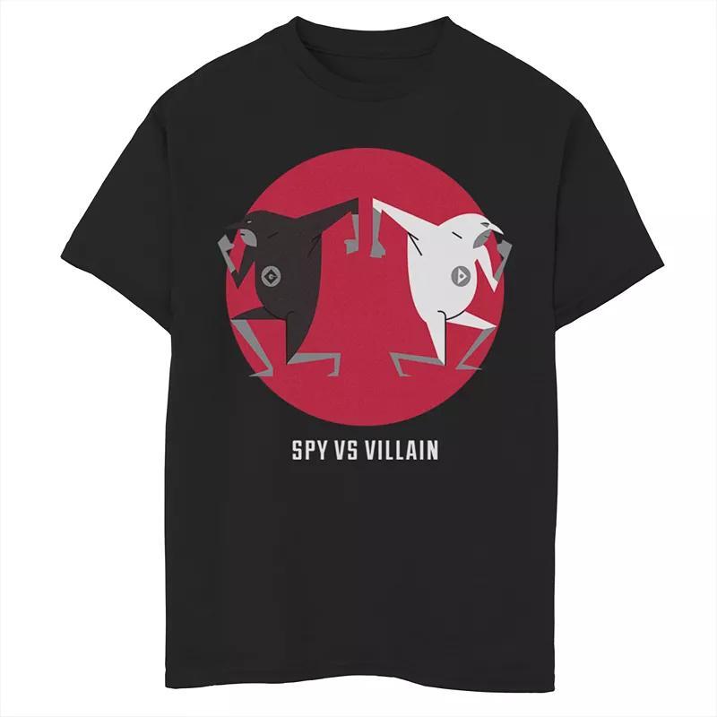 Boys' 8-20 Minions Spy Vs. Villain Graphic Tee, Boy's, Size: Medium, Black Product Image