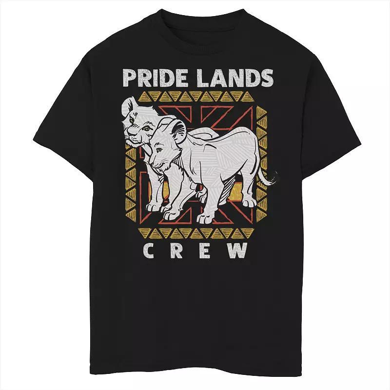 Disney's The Lion King Men's Simba & Nala Pride Lands Crew Graphic Tee, Size: Medium, Black Product Image