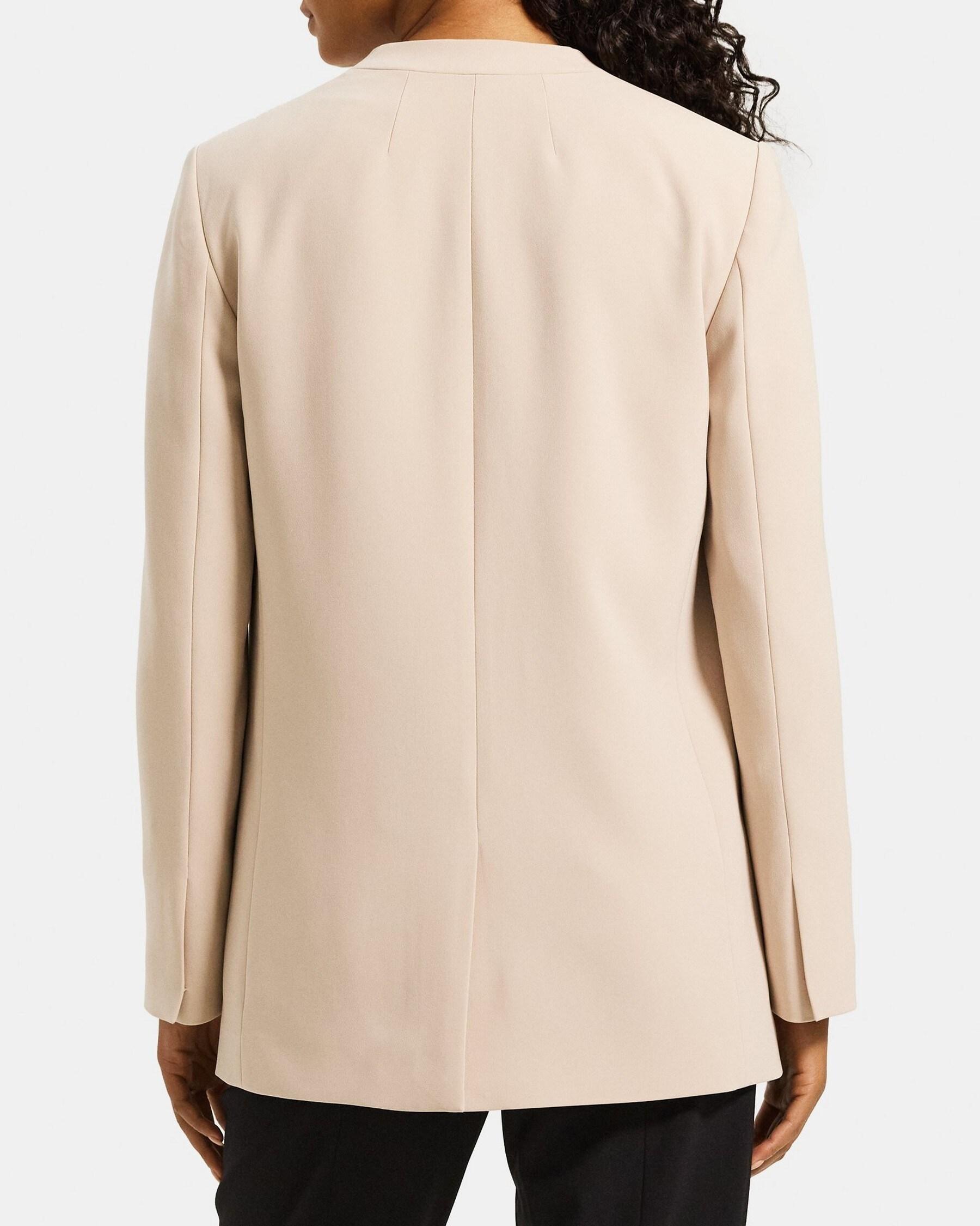 Collarless Blazer in Crepe Product Image